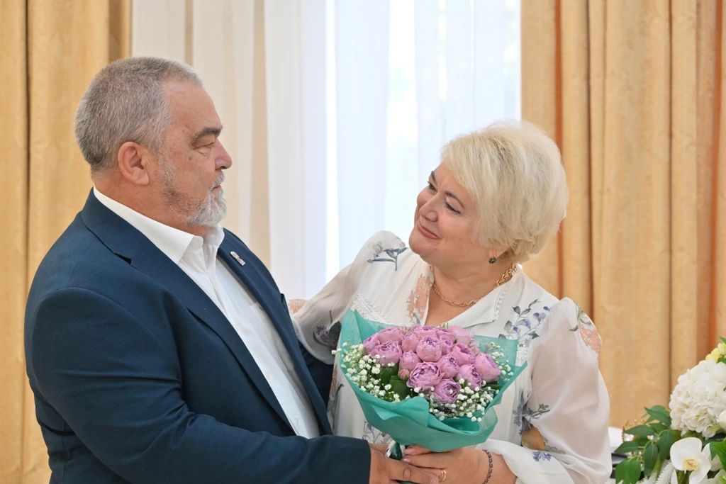 Сапфировая свадьба в день рождения Ейска Сапфировая свадьба в день рождения Ейска