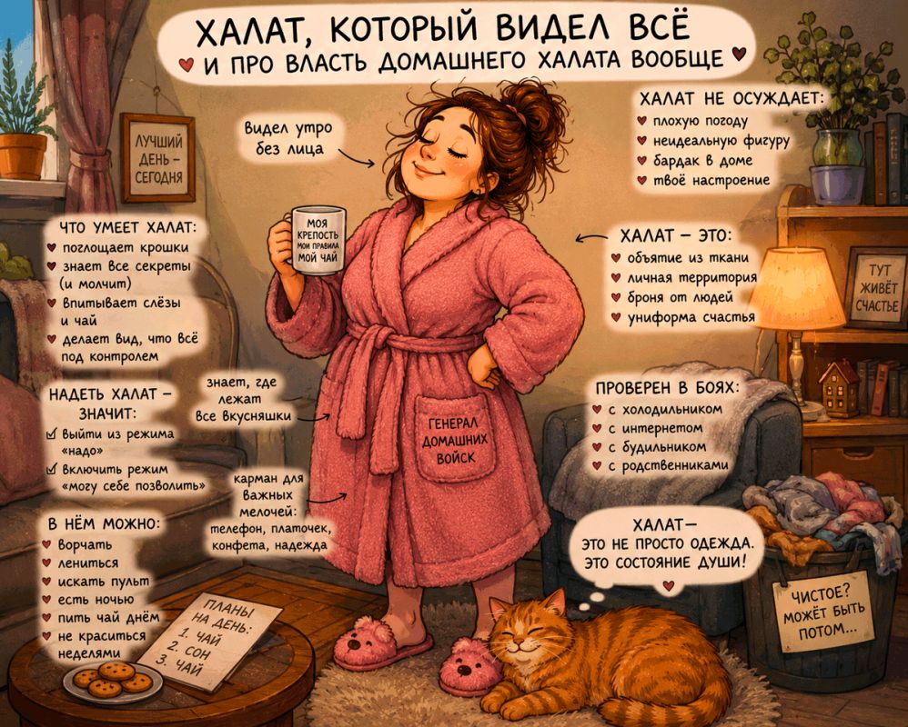 Халат как символ домашней свободы и честности