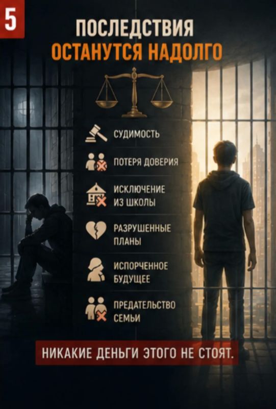 «Легкие деньги» – опасная ловушка: на что родителям стоит обратить внимание, чтобы ребенок не стал жертвой преступников «Легкие деньги» – опасная ловушка: на что родителям стоит обратить внимание, чтобы ребенок не стал жертвой преступников