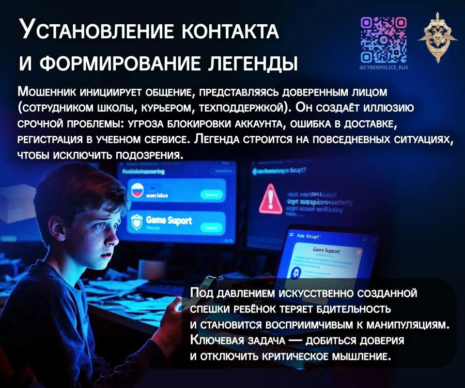 Как мошенники обманывают подростков: 5 этапов в карточках Как мошенники обманывают подростков: 5 этапов в карточках