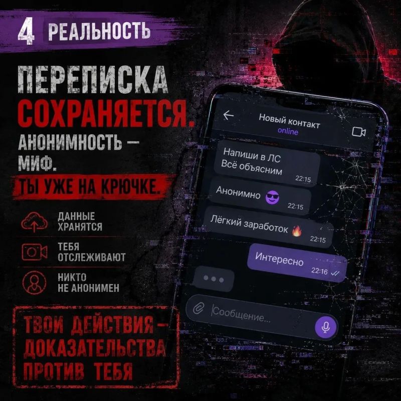 Андрей Харченко: В социальных сетях и мессенджерах злоумышленники все чаще ищут людей для «легкого заработка» Андрей Харченко: В социальных сетях и мессенджерах злоумышленники все чаще ищут людей для «легкого заработка»