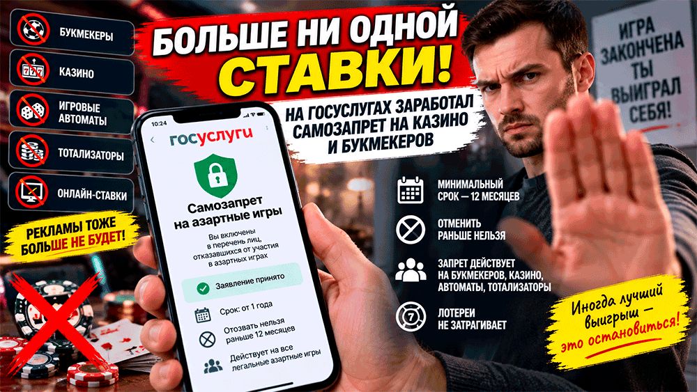 Самозапрет на азартные игры: новое решение для россиян