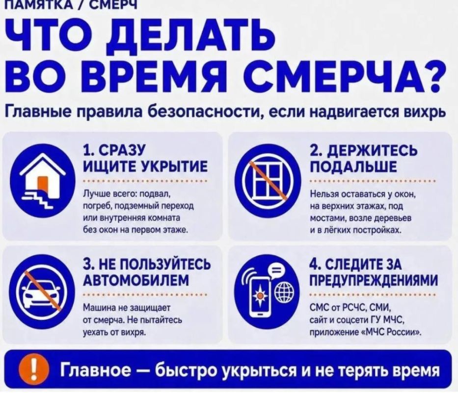 Внимание! На участке Анапа - Магри имеется опасность формирования смерчей над морем Внимание! На участке Анапа - Магри имеется опасность формирования смерчей над морем