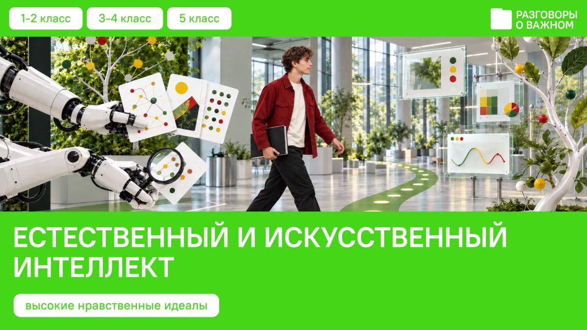 Здравствуйте, коллеги!. Если вы читаете этот текст, значит, нейросеть не захватила мир, а лишь стала одной из тем нового занятия, ведь ученики 1–5 классов и студенты 2–4 курсов СПО на занятии «Естественный и искусственный...