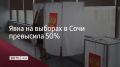 Явка сочинцев на выборах депутатов Госдумы превысила 50%