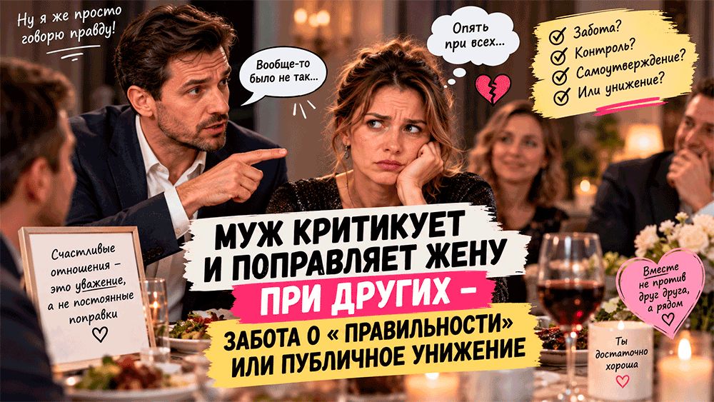 Когда критика становится унижением: как узнать границу в отношениях