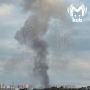 Склад стройматериалов горит на Деженева в Краснодаре