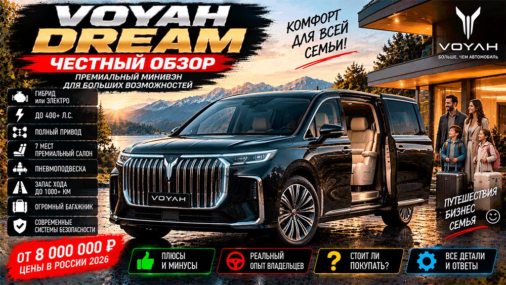 Voyah Dream: стоит ли инвестировать в этот премиальный минивэн?