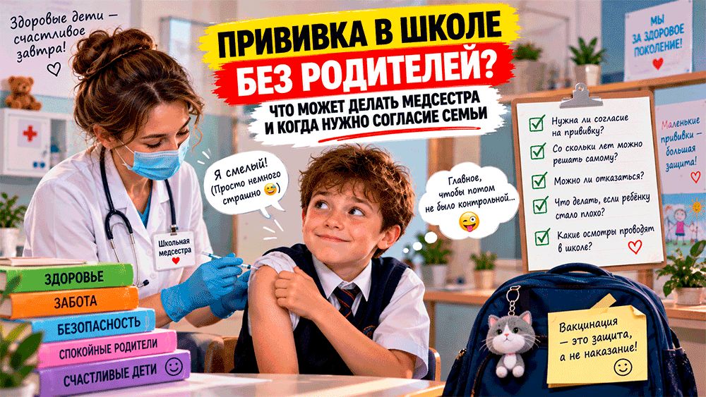Прививка в школе: что нужно знать родителям о согласии на вакцинацию