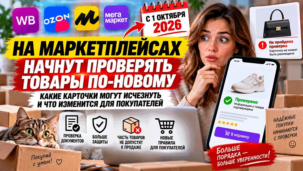 С 1 октября в маркетплейсах вступают в силу новые правила проверки товаров
