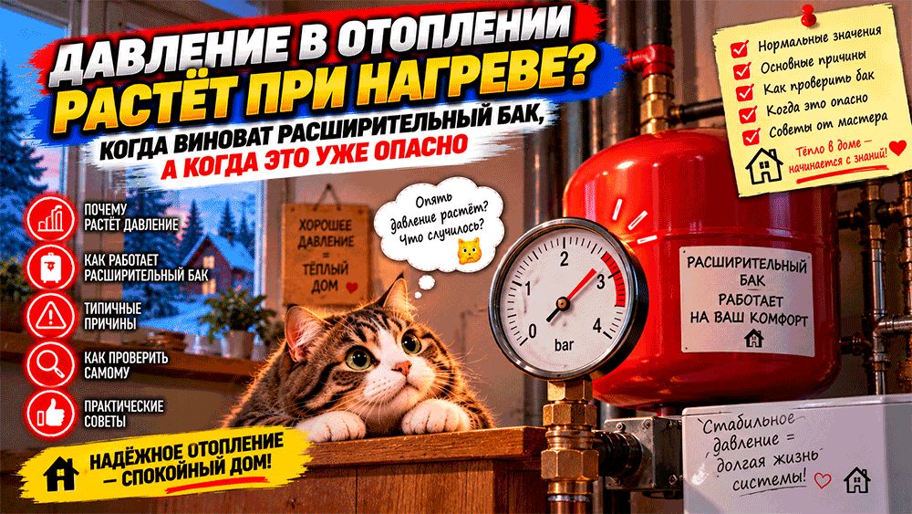 Когда давление в отоплении становится опасным: все о расширительном баке