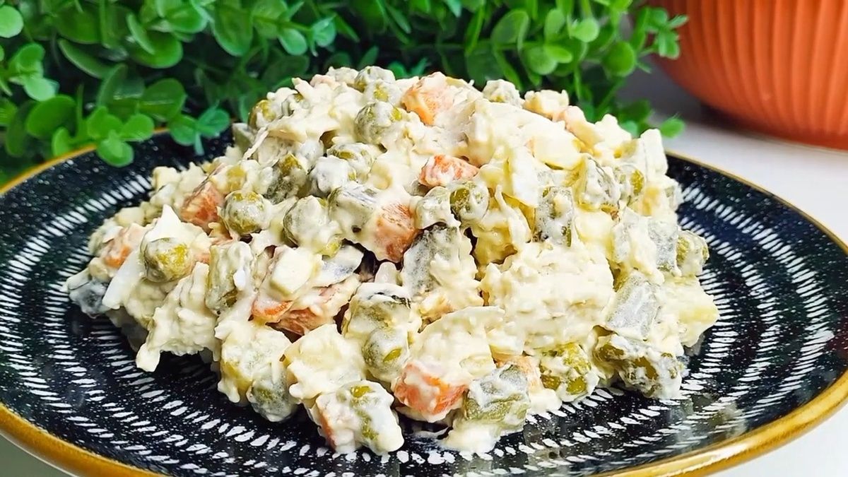 Салат Столичный с куриным филе: новое прочтение классики