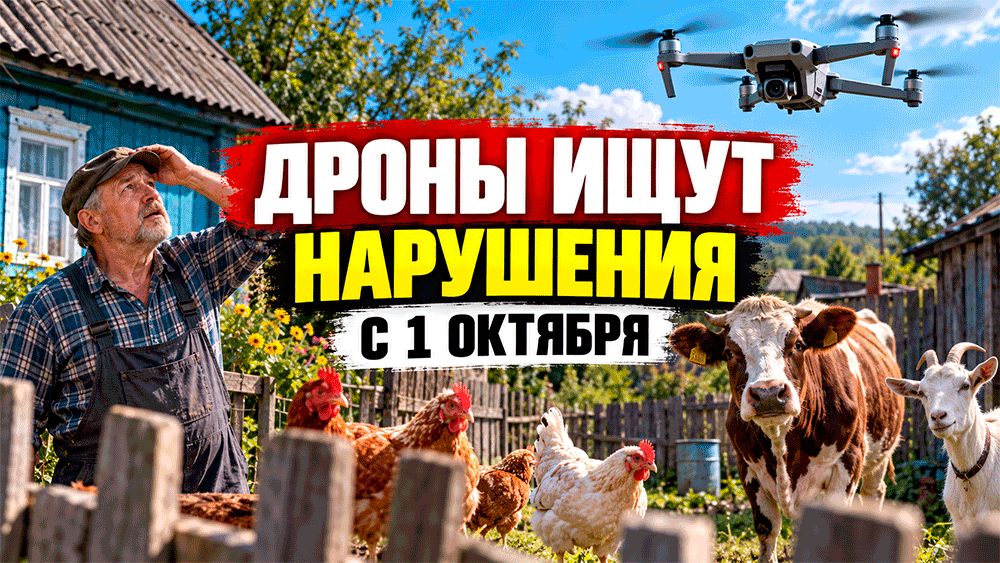 Дроны в сельском хозяйстве: новые правила ветнадзора напугали владельцев частных хозяйств