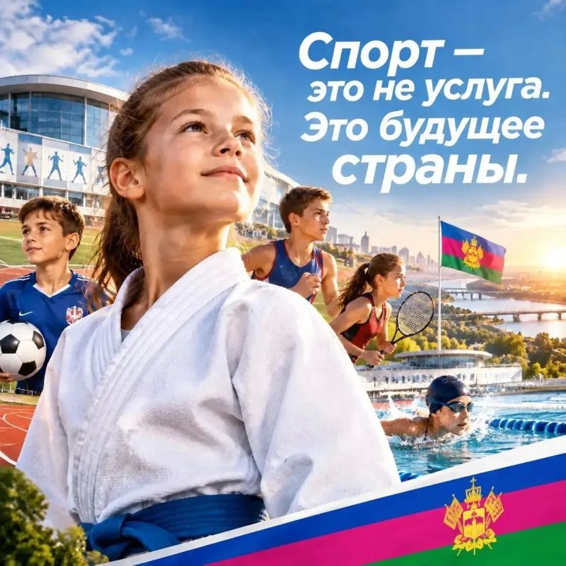 «Спорт — это не услуга. Это будущее страны»: министр спорта Кубани о государственной миссии детского спорта