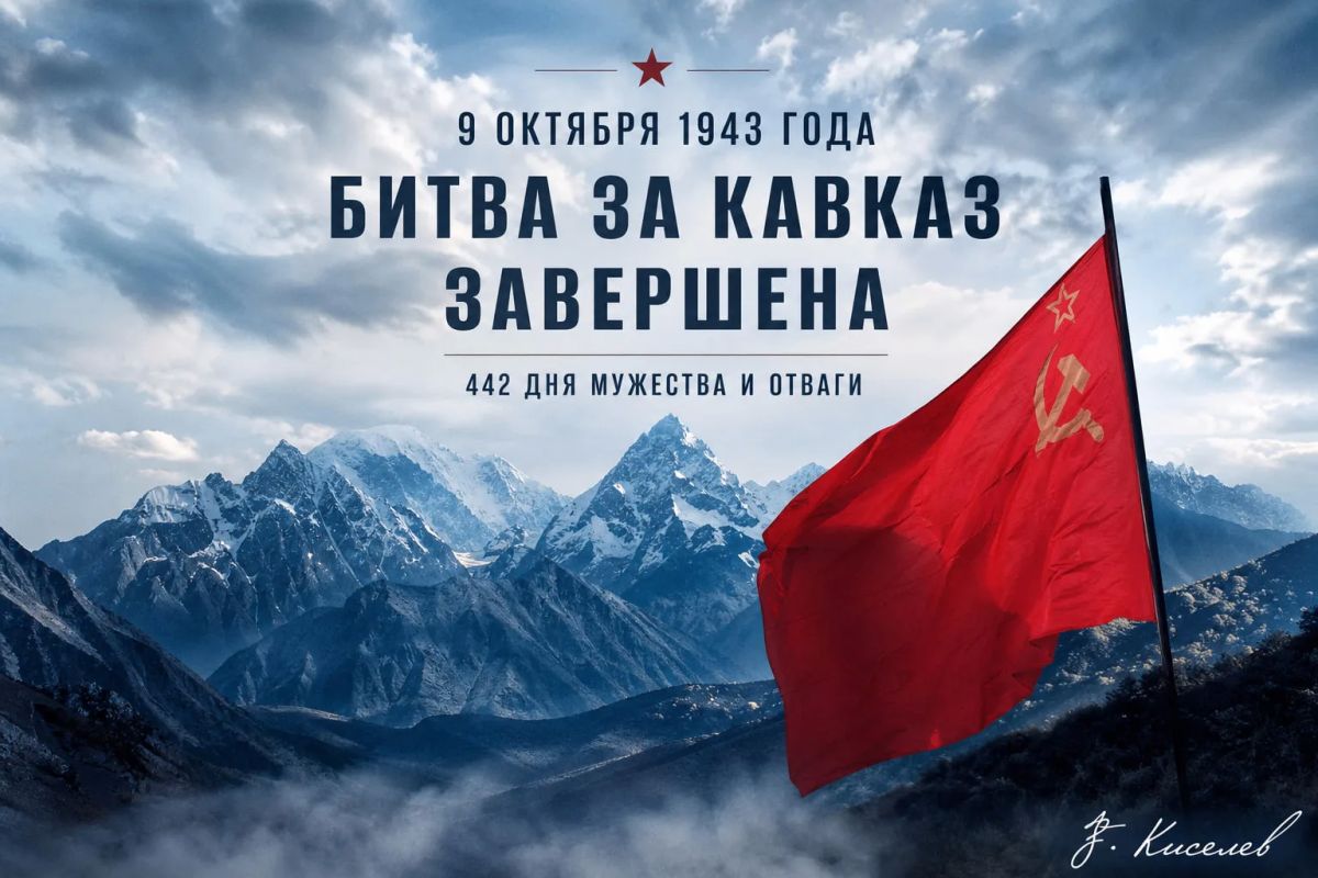 Виталий Киселев: 9 октября 1943 года. Битва за Кавказ завершена