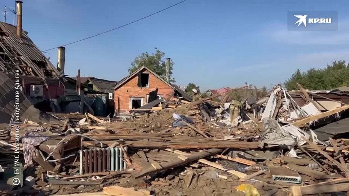 Один человек погиб при взрыве бытового газа в частном доме в Адыгее