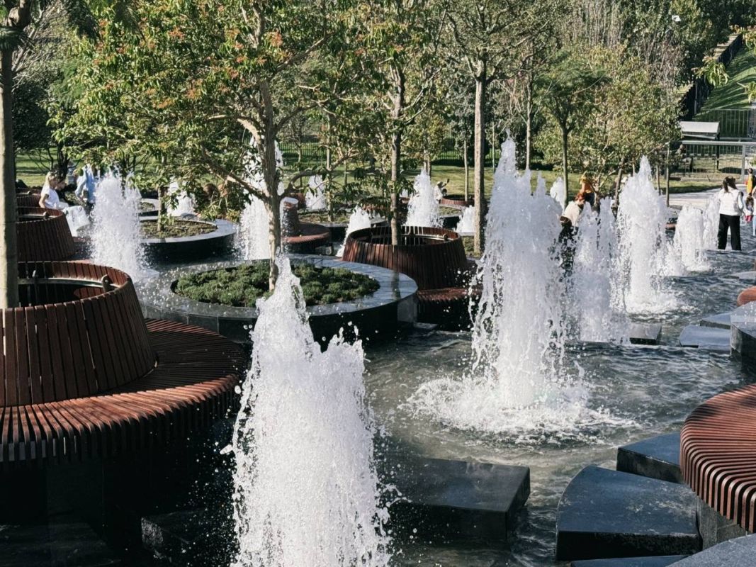 Каскадный фонтан из десяти ступеней открыли в парке «Краснодар»