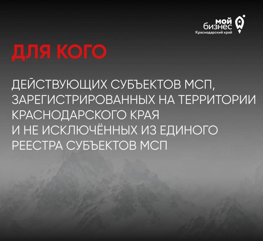 Бизнес-план на 2026 год для МСП Кубани Бизнес-план на 2026 год для МСП Кубани
