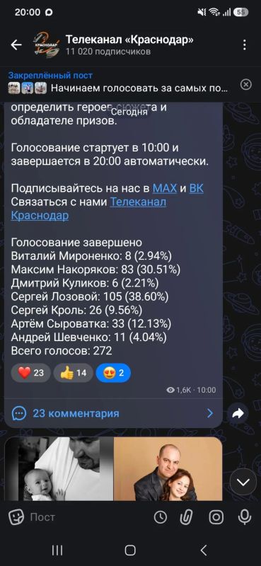 Голосование по акции «Папа – супергерой» завершено Голосование по акции «Папа – супергерой» завершено