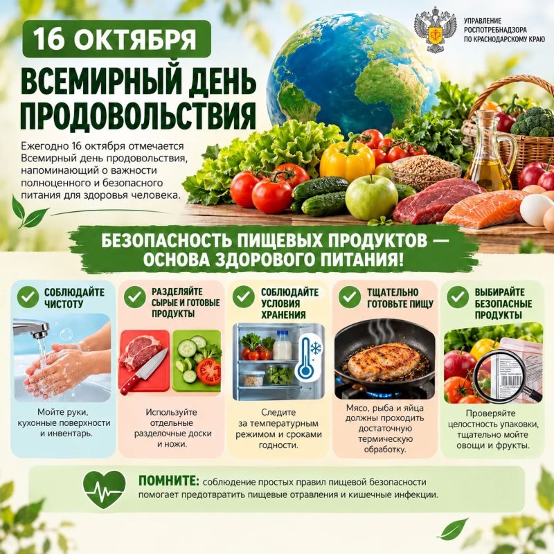 16 ОКТЯБРЯ — ВСЕМИРНЫЙ ДЕНЬ ПРОДОВОЛЬСТВИЯ