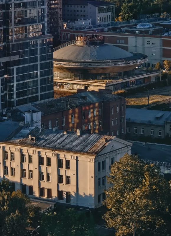 Осенний Краснодар с высоты птичьего полета