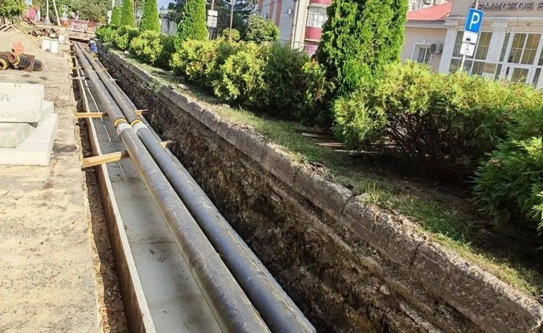 В Крымске завершили капитальный ремонт участка теплосетей