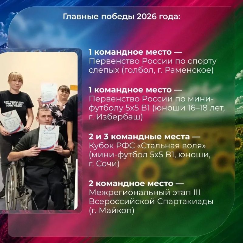 Адаптивная физическая культура — одно из важнейших направлений государственной программы «Спорт России», а также важный шаг к полноценной жизни, укреплению здоровья и большим победам Адаптивная физическая культура — одно из важнейших направлений государственной программы «Спорт России», а также важный шаг к полноценной жизни, укреплению здоровья и большим победам