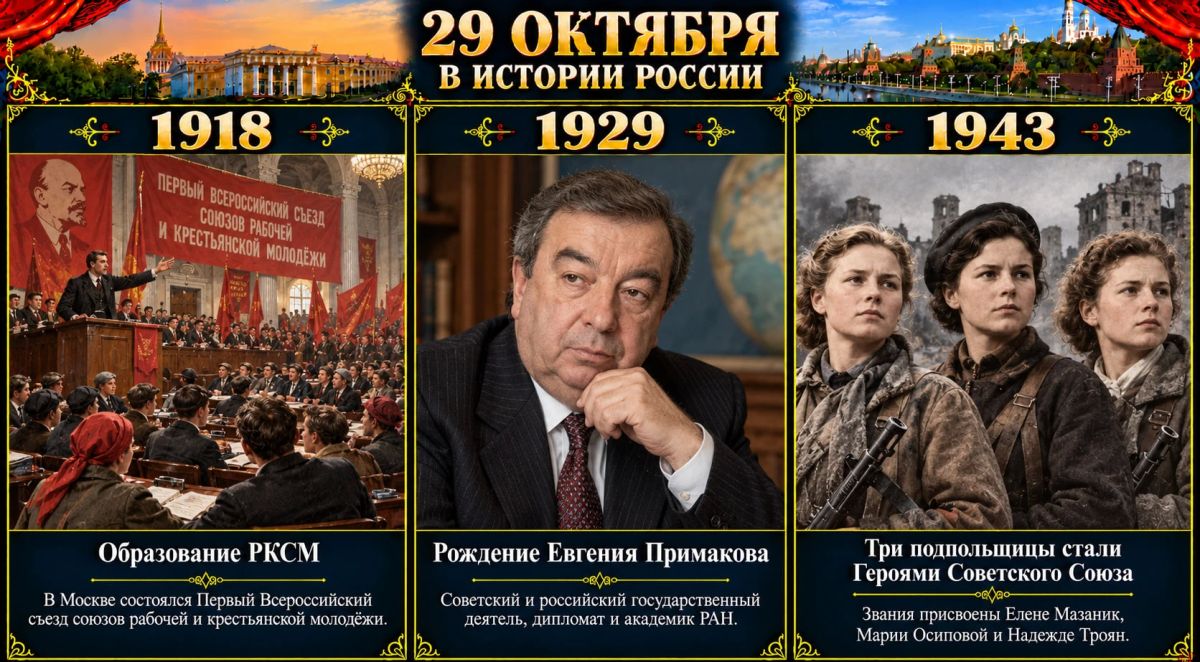 29 октября в истории России 29 октября в истории России