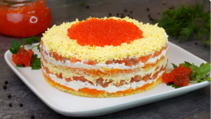 Салат 'Мимоза де Люкс': изысканность, которая покоряет сердца