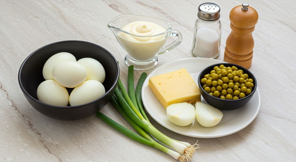 Нежный салат с зеленым горошком и яйцами: простота и вкус в каждой ложке