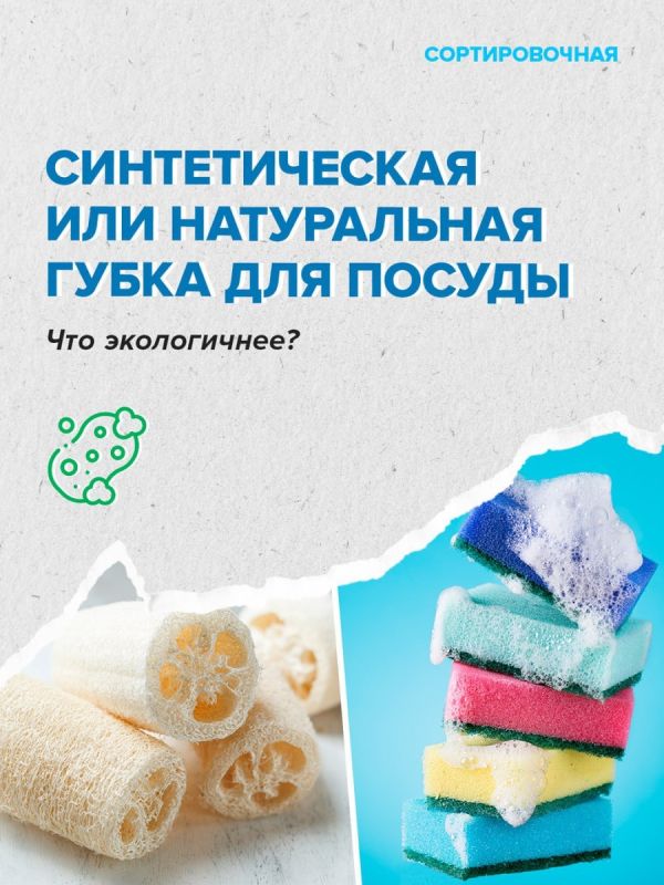 Синтетические или натуральные губки: что лучше для экологии?